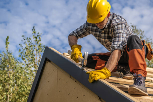 Roof construction in progress